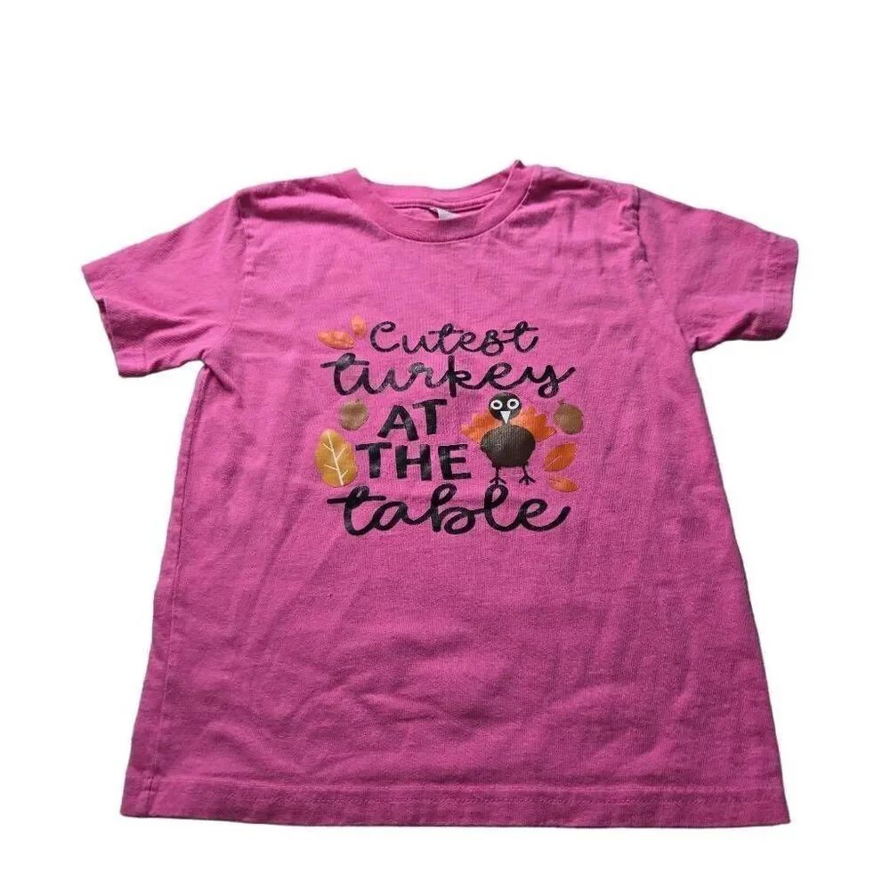 Thanksgiving Turkey girl shirt S5/6